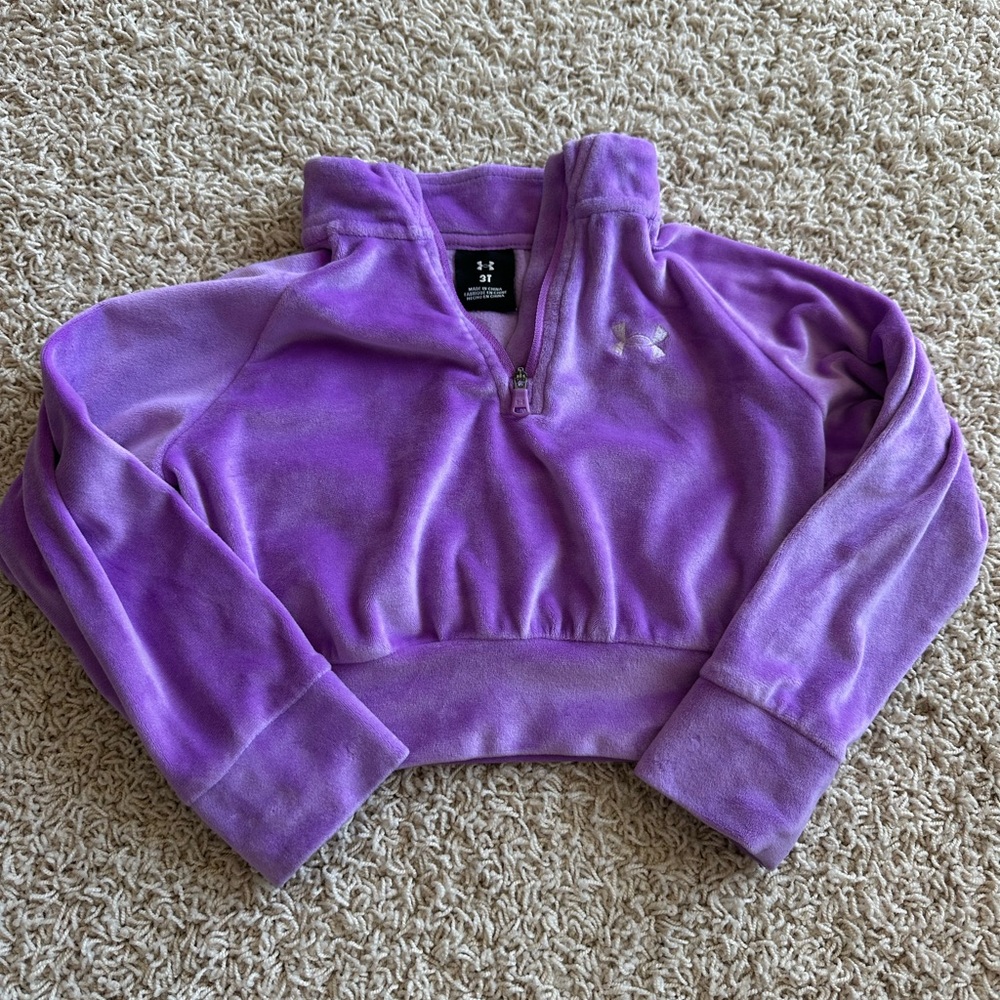 Under Armour Purple Quarter-Zip Fleece Pullover